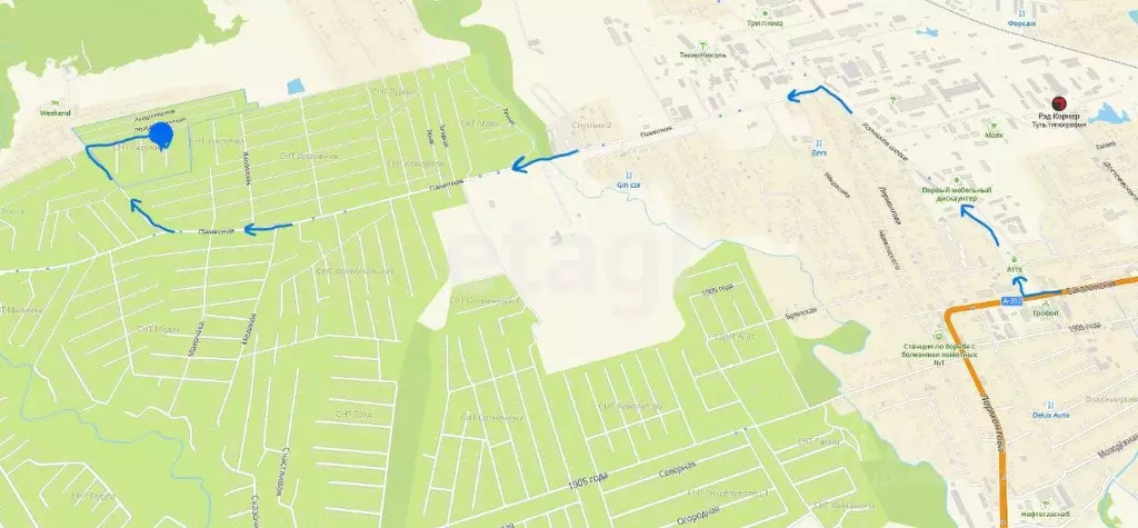 Участок в Сахалинская область, Южно-Сахалинск Гудок СНТ, пер. Дружный ... - Фото 2