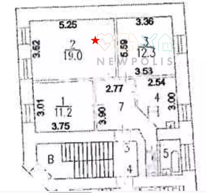 Комната Москва Земледельческий пер., 3 (19.0 м) - Фото 2