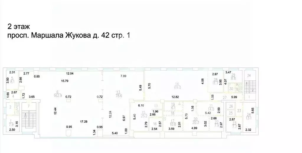 Помещение свободного назначения в Москва просп. Маршала Жукова, 42С1 ... - Фото 2