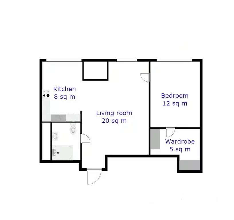 2-к кв. Москва Мантулинская ул., 9к4 (55.0 м) - Фото 1