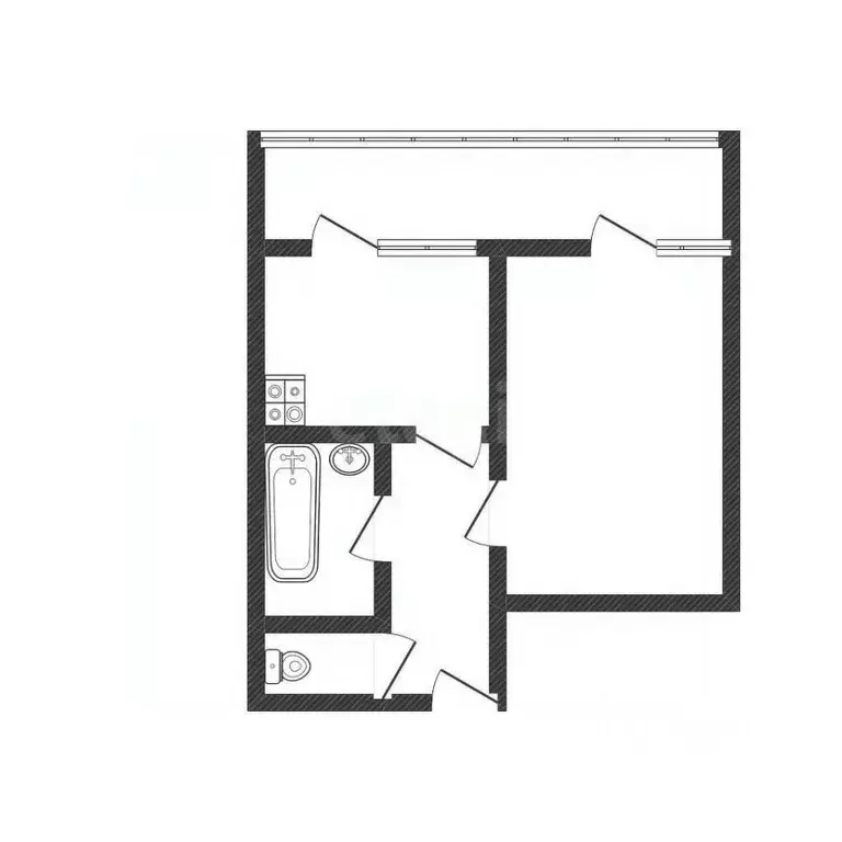 1-к кв. Белгородская область, Белгород бул. Юности, 33 (33.9 м) - Фото 0