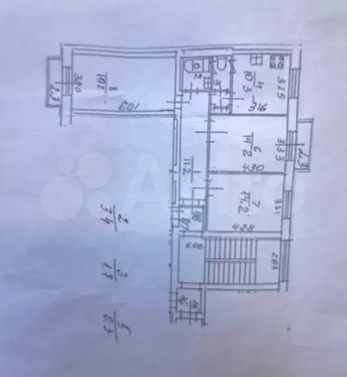 3-к. квартира, 74,5 м, 2/5 эт. - Фото 0