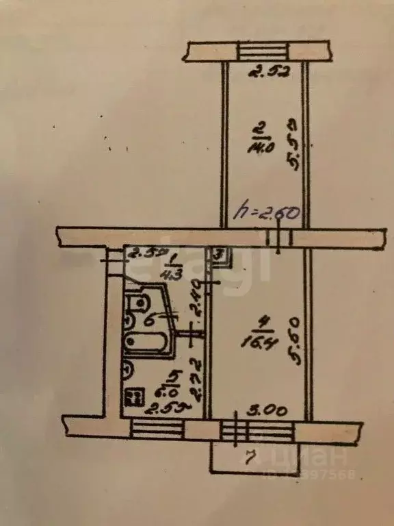 2-к кв. Тверская область, Вышний Волочек ул. Большая Садовая, 93/97 ... - Фото 2