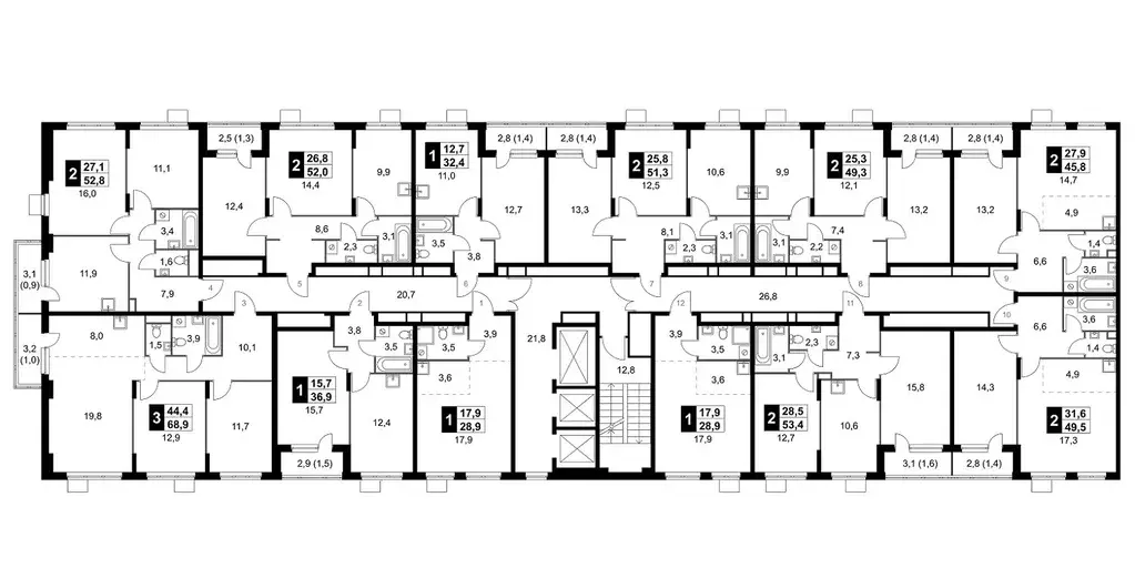 1-к кв. Московская область, Ленинский городской округ, д. Сапроново ... - Фото 2