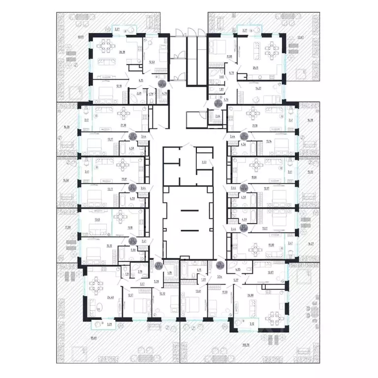 2-к кв. Тульская область, Тула ул. Сурикова, 22 (130.5 м) - Фото 1