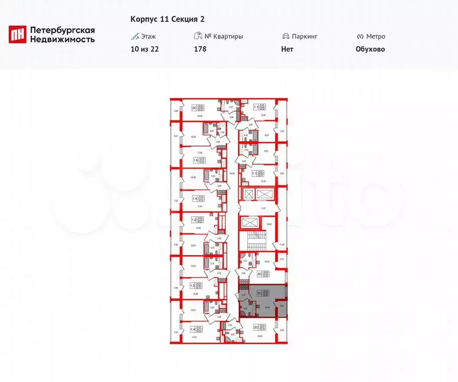 Квартира-студия, 25 м, 10/22 эт. - Фото 1