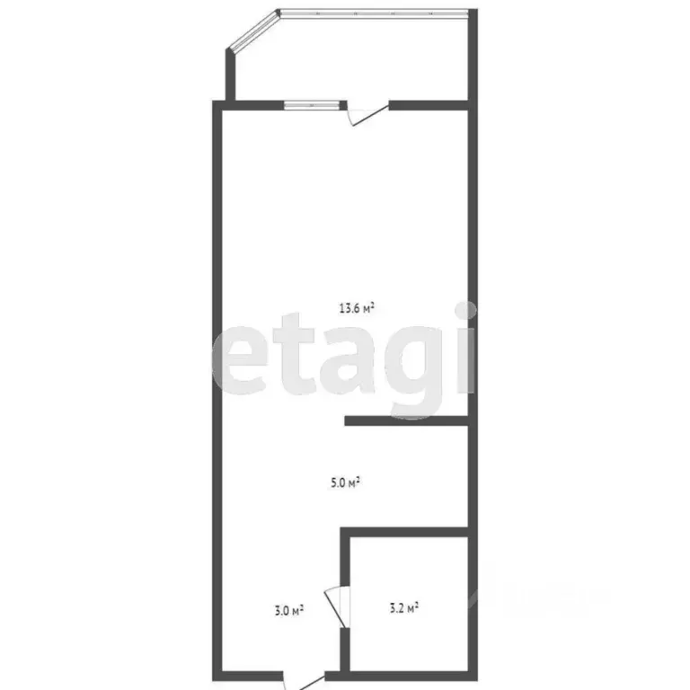 Студия Амурская область, Благовещенск ул. Василенко, 14/2 (25.0 м) - Фото 1