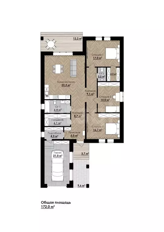 Дом в Оренбургский район, Красноуральский сельсовет, село имени 9 ... - Фото 1