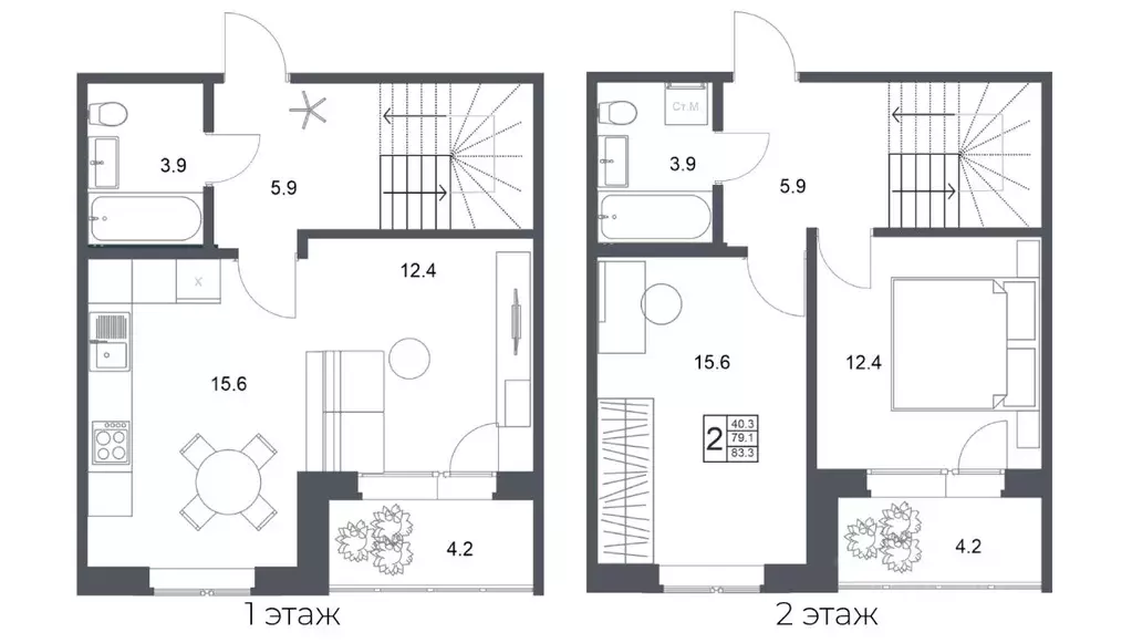3-к кв. Орловская область, Орел Зареченский мкр, Династия жилой ... - Фото 1