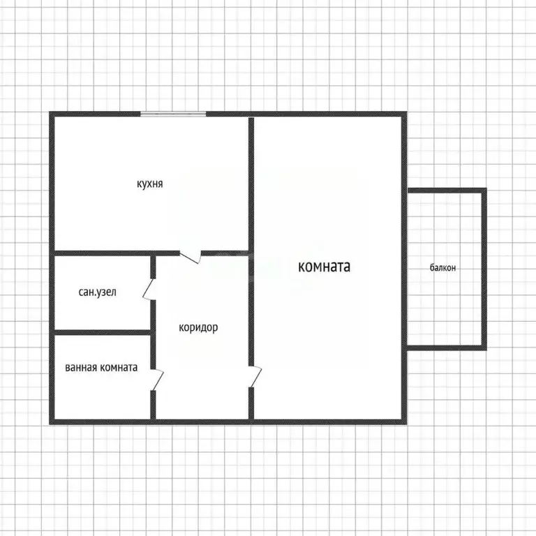 1-к кв. Белгородская область, Белгород ул. Губкина, 42в (33.3 м) - Фото 2