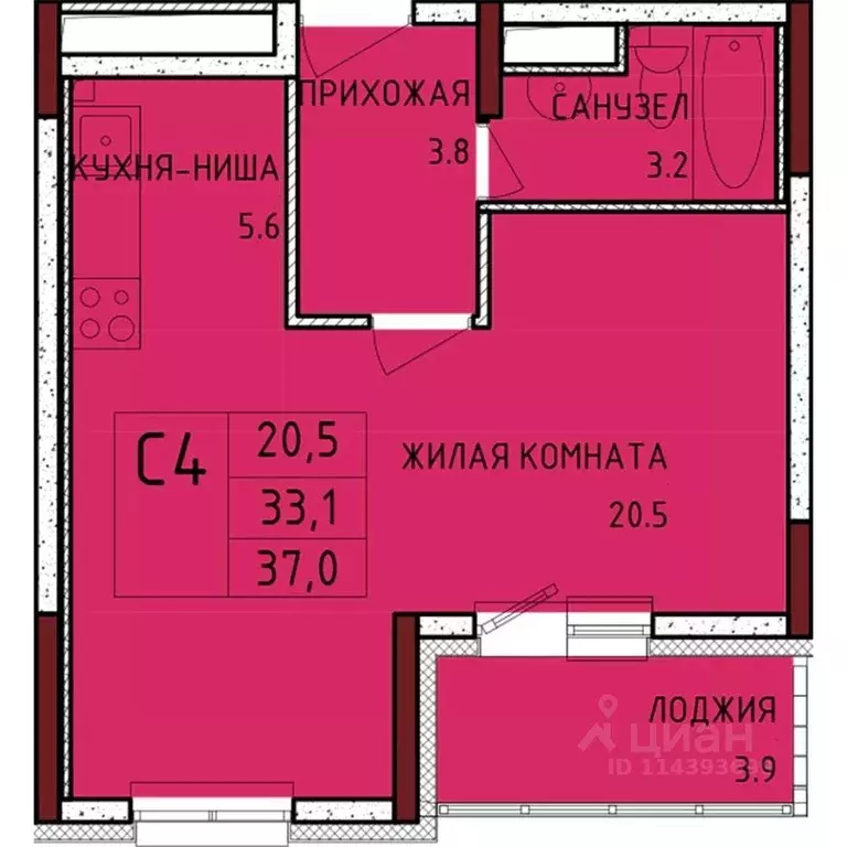 Студия Тульская область, Тула городской округ, с. Осиновая Гора, ... - Фото 0