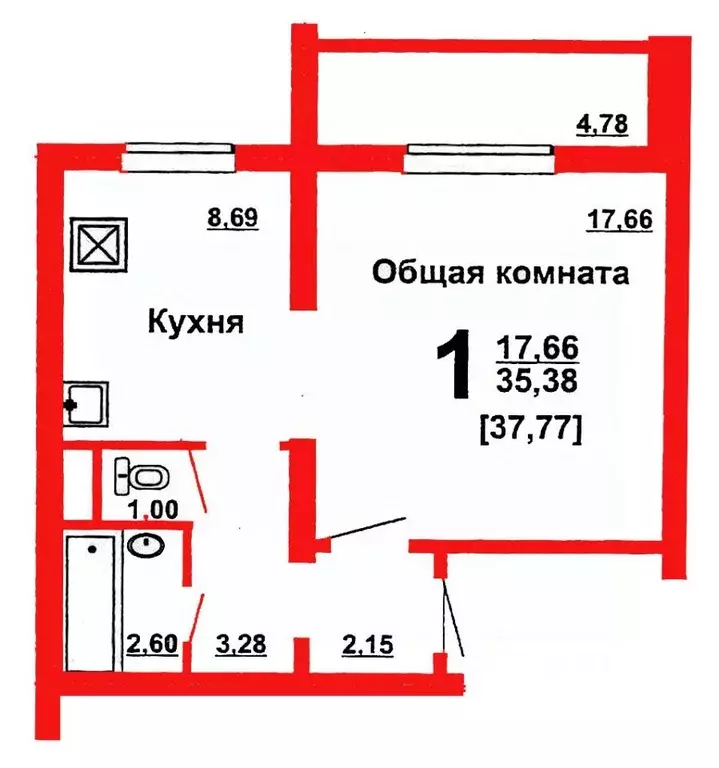 1-к кв. Челябинская область, Челябинск ул. Скульптора Головницкого, 8 ... - Фото 1