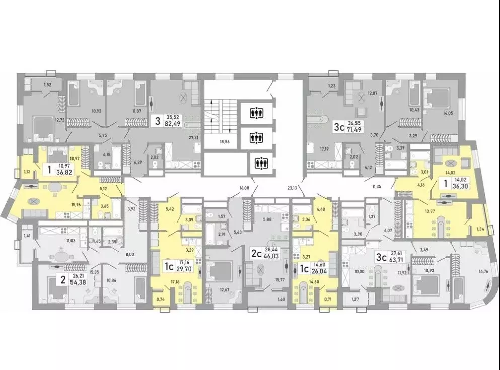 3-к кв. Башкортостан, Уфа Бакалинская ул., 9/1 (71.49 м) - Фото 1