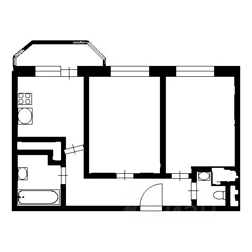 2-к кв. Ленинградская область, Мурино Всеволожский район, ул. ... - Фото 2