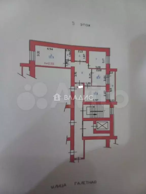 3-к. квартира, 66 м, 5/9 эт. - Фото 0