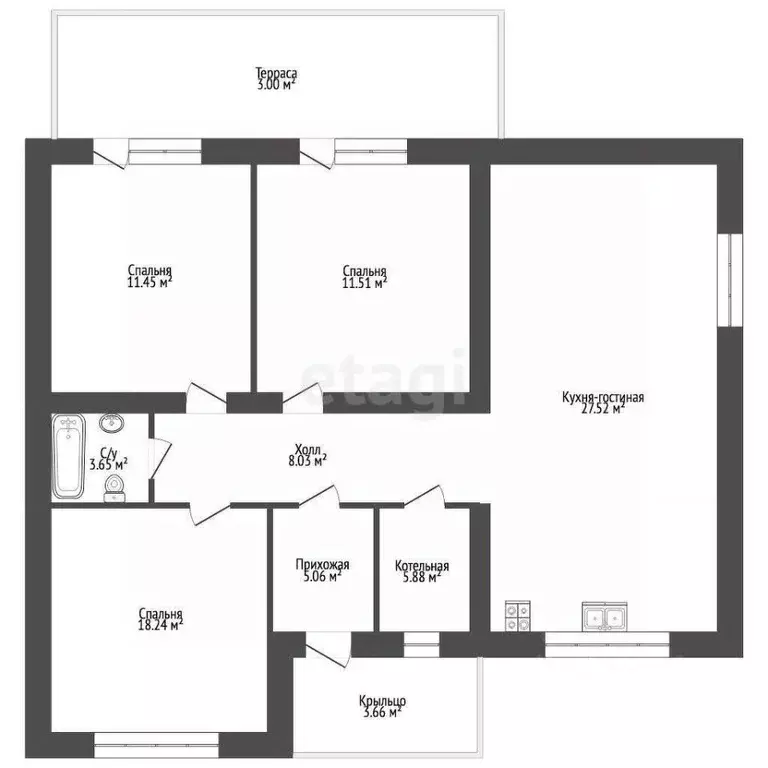 Дом в Самарская область, Красноярский район, Новосемейкино городское ... - Фото 2