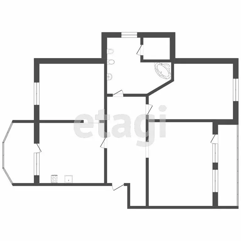 3-комнатная квартира: Тюмень, улица Дружбы, 75 (99.3 м) - Фото 0