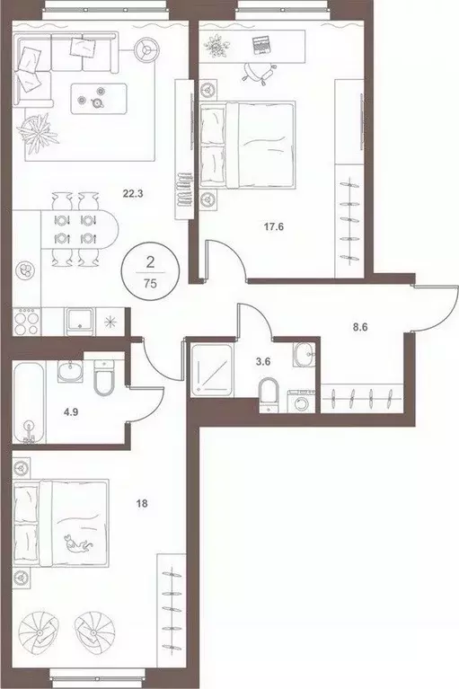 2-к кв. Пензенская область, Пенза Арбеково жилрайон, Дальнее Арбеково ... - Фото 0