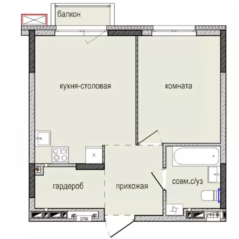 1-к кв. Удмуртия, Ижевск Культбаза жилрайон, 8-й мкр, Ежевика жилой ... - Фото 0
