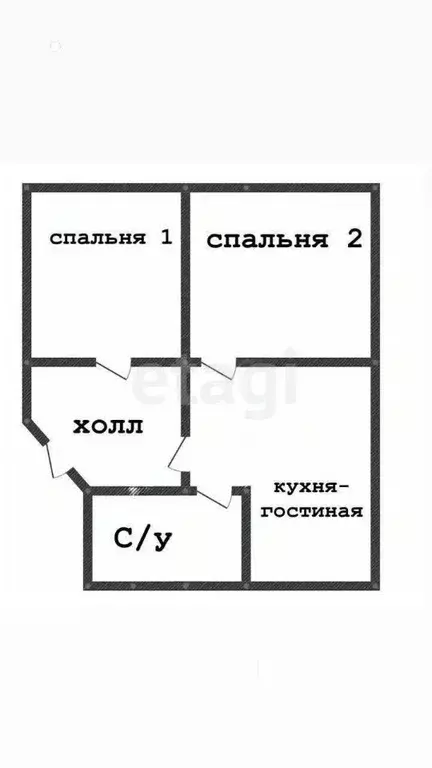 2-к кв. Татарстан, Казань ул. Богатырева, 4/2 (62.7 м) - Фото 2