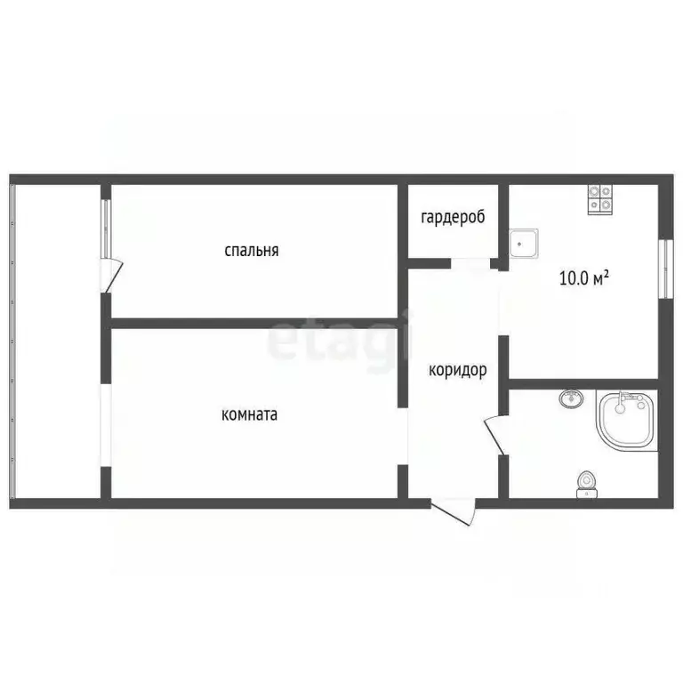 2-к кв. Ростовская область, Таганрог пер. 13-й Новый, 107 (62.0 м) - Фото 1