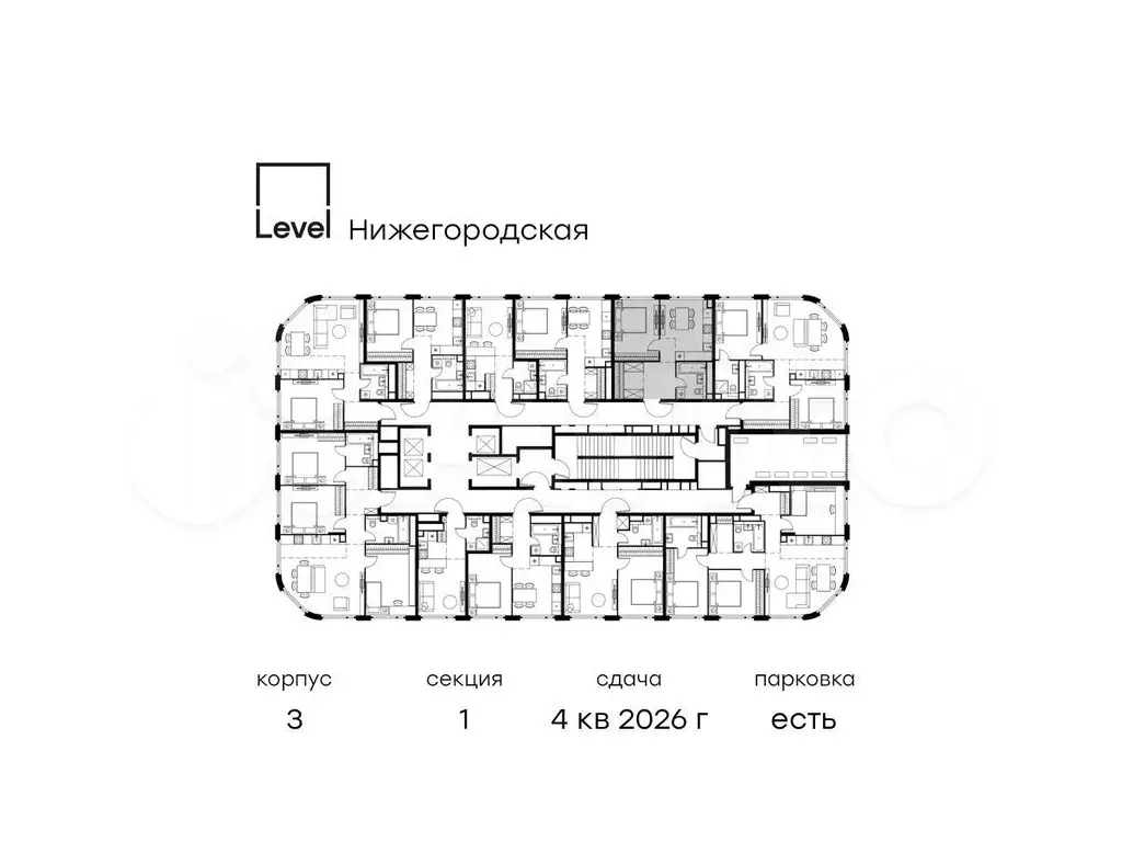 1-к. квартира, 40,4 м, 37/37 эт. - Фото 1