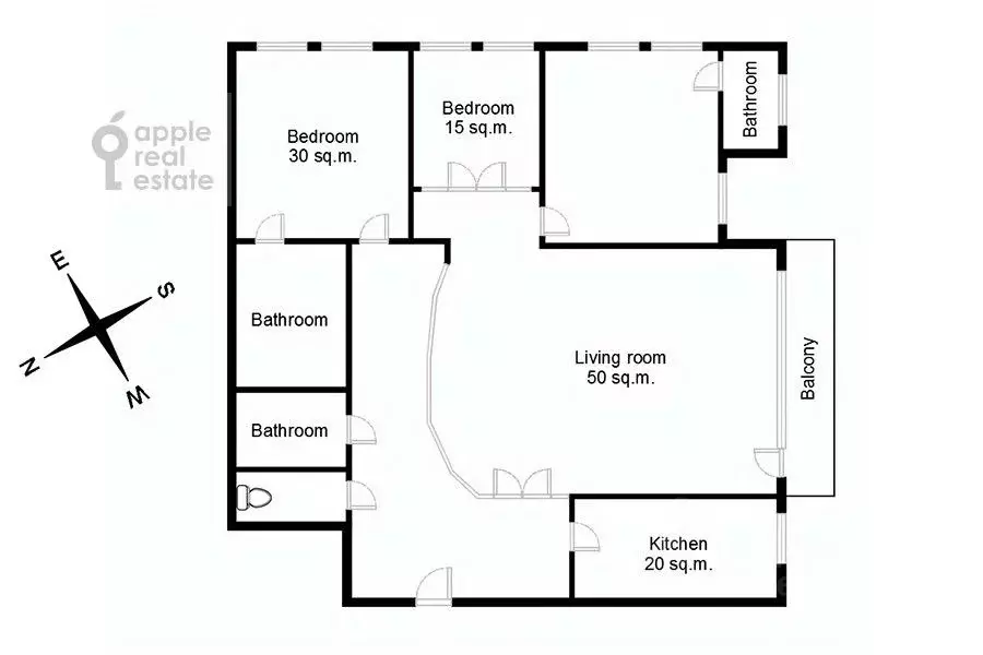 4-к кв. Москва Зубовский проезд, 1 (170.0 м) - Фото 2