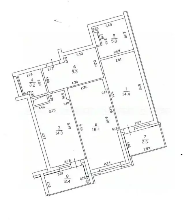 2-к кв. Татарстан, Казань ул. Аметьевская магистраль, 16к1 (70.5 м) - Фото 1