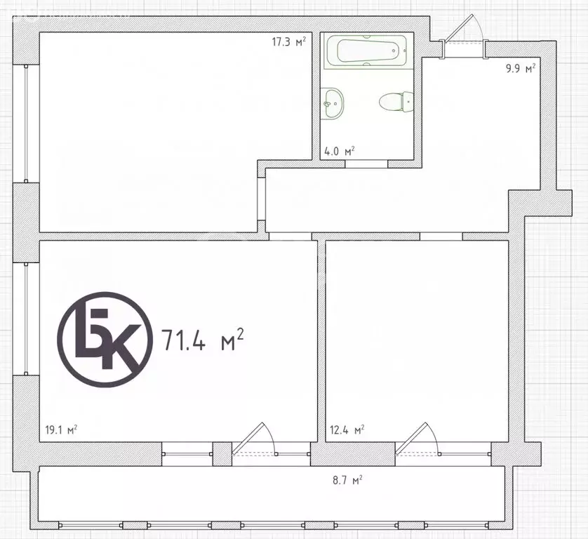 Офис (80 м) - Фото 1
