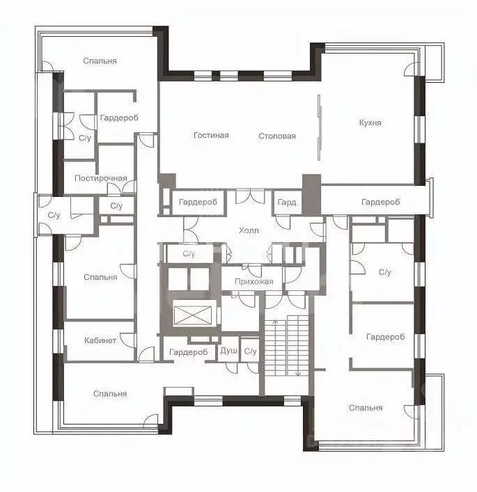 4-к кв. Москва Минская ул., 2Вк3 (370.1 м) - Фото 1