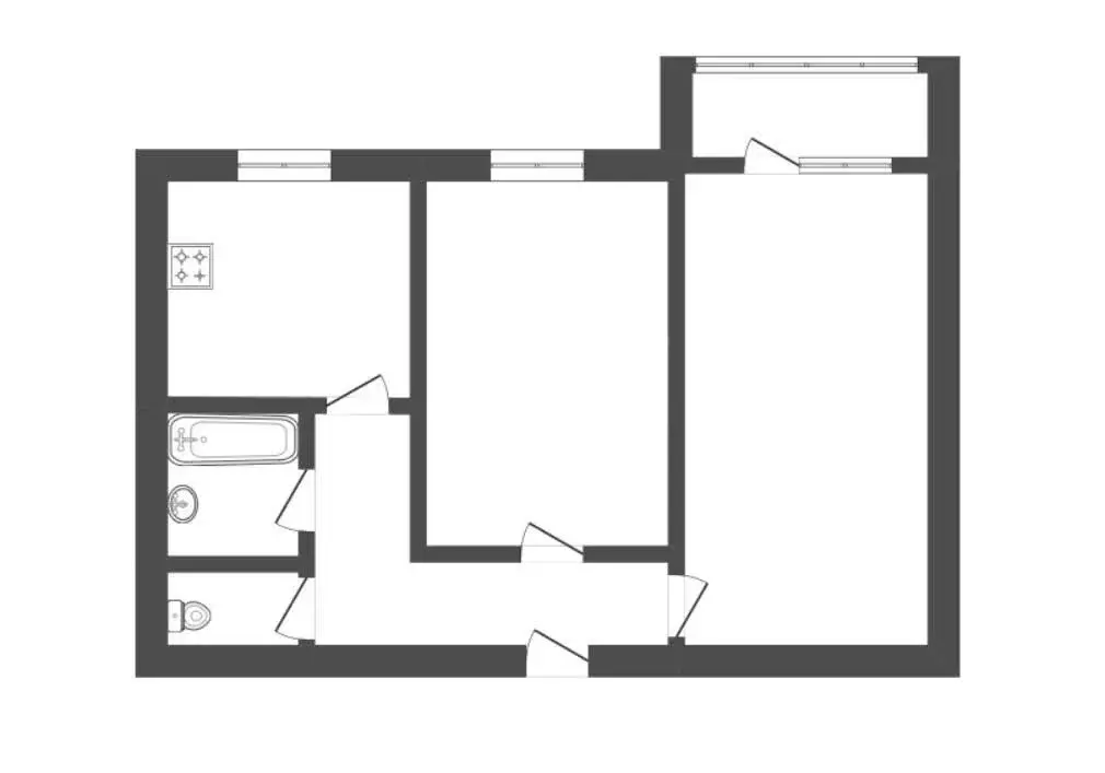 2-комнатная квартира: Борисоглебск, улица Терешковой, 16Б (44.5 м) - Фото 0