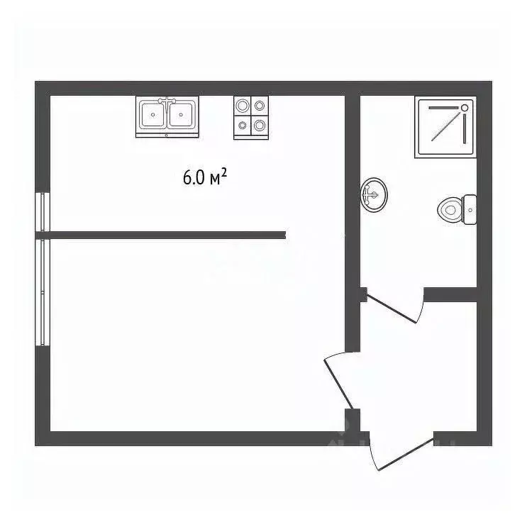 1-к кв. Севастополь ул. Вакуленчука, 53/10 (25.4 м) - Фото 2