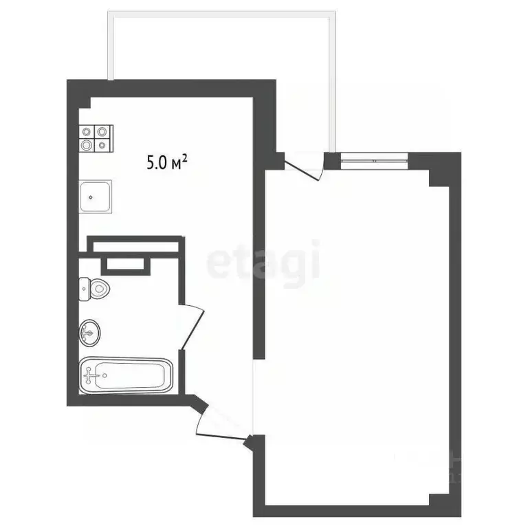 Студия Севастополь ул. Горпищенко, 104Вк2 (40.3 м) - Фото 2