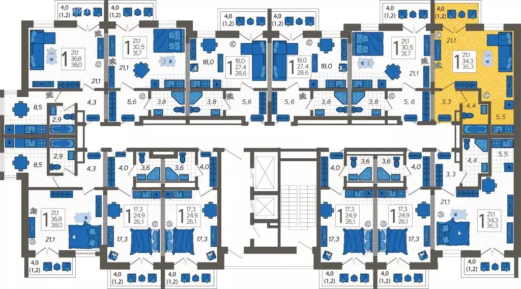 Квартира-студия: Сочи, улица Искры, 88с5 (35.3 м) - Фото 1