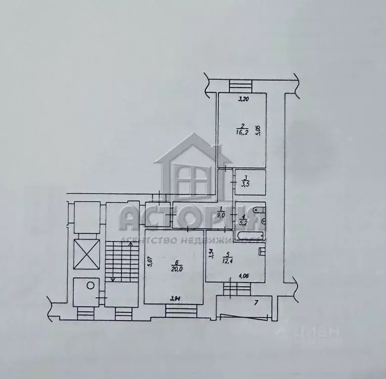 2-к кв. Красноярский край, Красноярск 9 Мая ул., 20А (66.3 м) - Фото 2