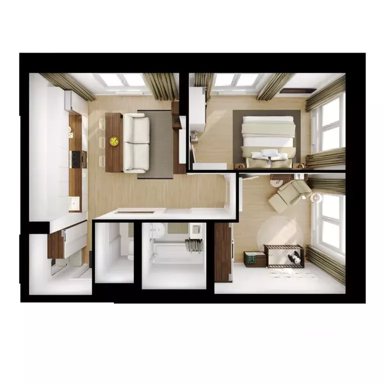 2-к кв. Ярославская область, Ярославль Волга Парк жилой комплекс, 6Б ... - Фото 2