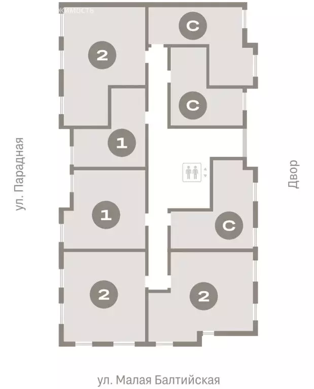 Квартира-студия: Новоселье, ЖК Брусника (31.93 м) - Фото 2