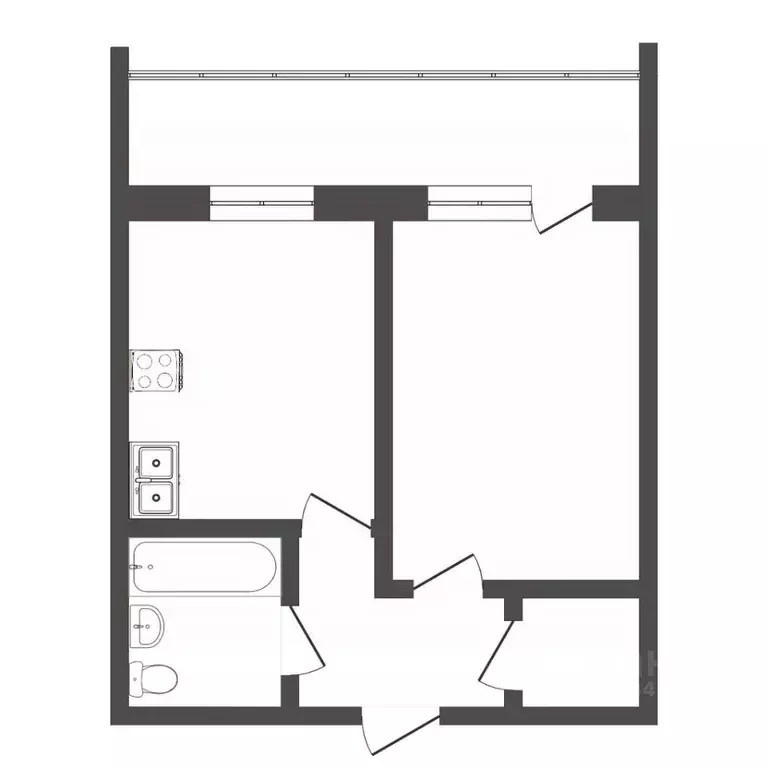1-к кв. Тюменская область, Тюмень ул. Суходольская, 12 (35.2 м) - Фото 2