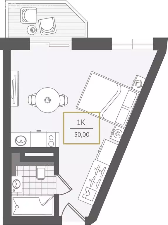 1-комнатная квартира: Адлер, улица Ленина, 280А (30.7 м) - Фото 1