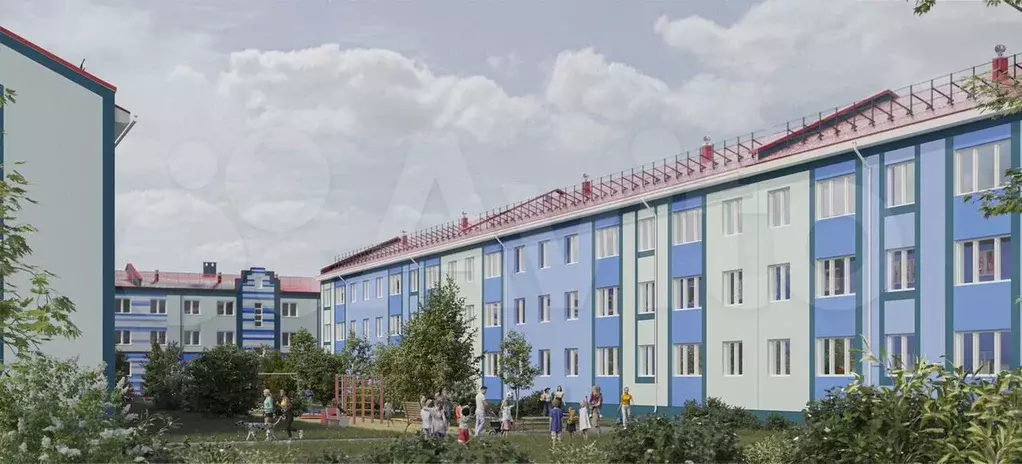 2-к. квартира, 56,3 м, 1/3 эт. - Фото 1