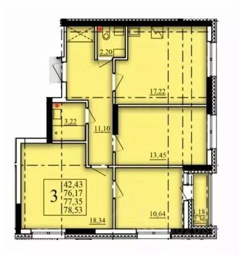 3-к кв. Башкортостан, Уфа Затон-Восточный жилрайон, Паруса жилой ... - Фото 1