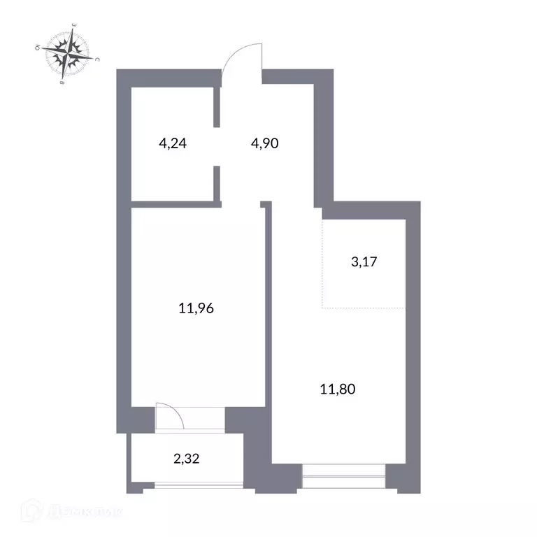Продаётся квартира-студия, 38.4 м - Фото 1