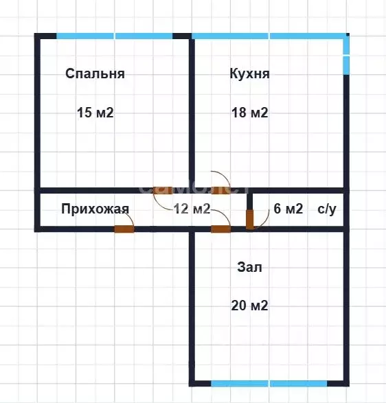 2-к кв. Дагестан, Махачкала туп. 1-й Магомета Гаджиева, 31 (71.0 м) - Фото 1