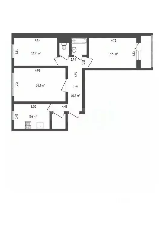3-к кв. Удмуртия, Ижевск ул. Ленина, 106 (66.6 м) - Фото 1