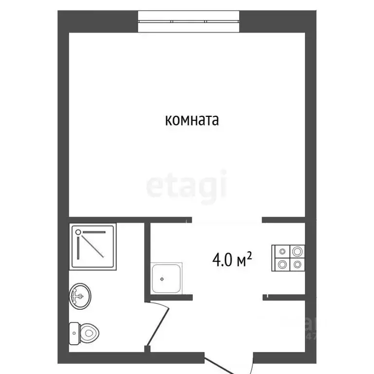 1-к кв. Московская область, Раменское ул. Гурьева, 15к1 (12.8 м) - Фото 1