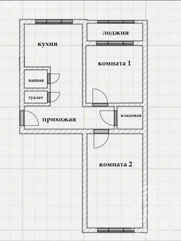 2-комнатная квартира: посёлок Ромашки, Ногирская улица, 33 (53.2 м) - Фото 2