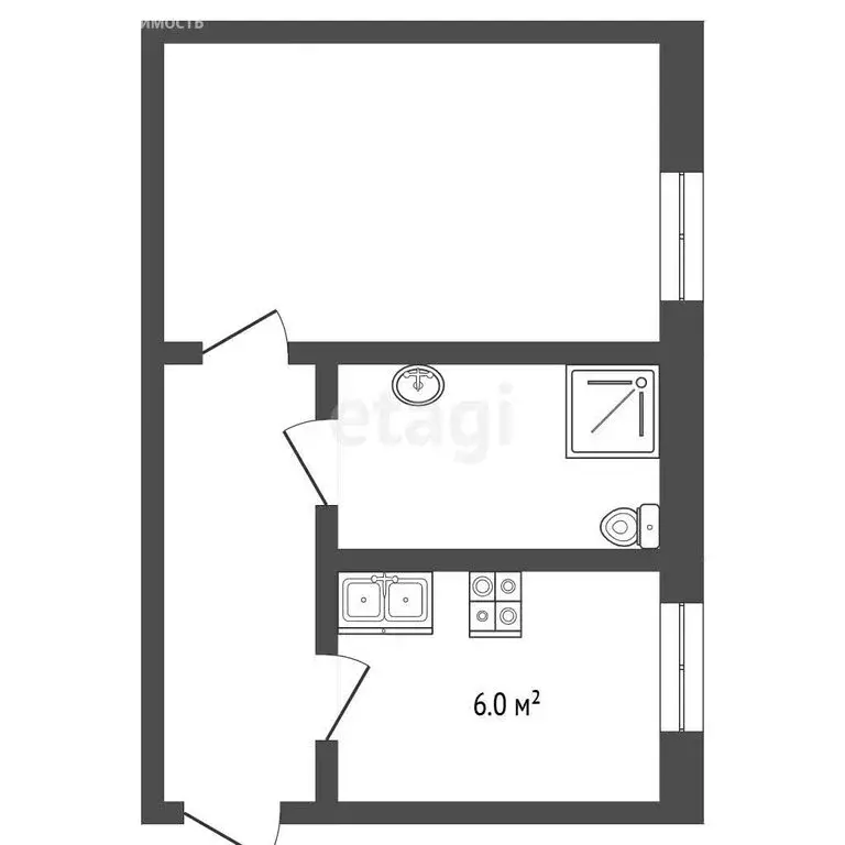 1-комнатная квартира: Бронницы, Первомайский переулок, 40 (27.7 м) - Фото 1
