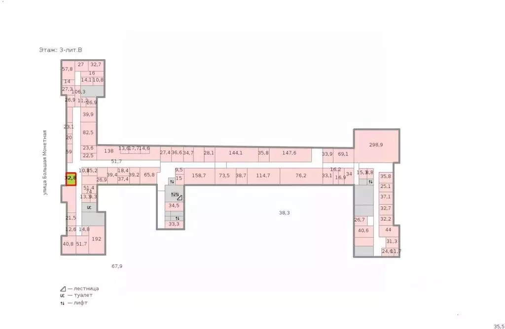 Офис в Санкт-Петербург Большая Монетная ул., 16 (33 м) - Фото 2