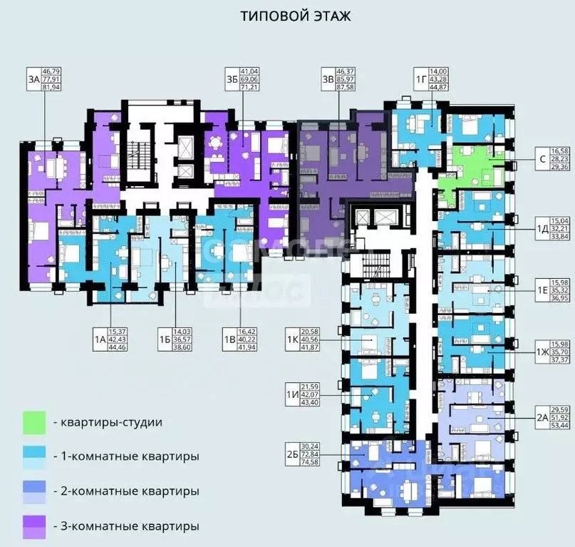 3-к кв. Омская область, Омск ул. Герцена, 99 (87.58 м) - Фото 1