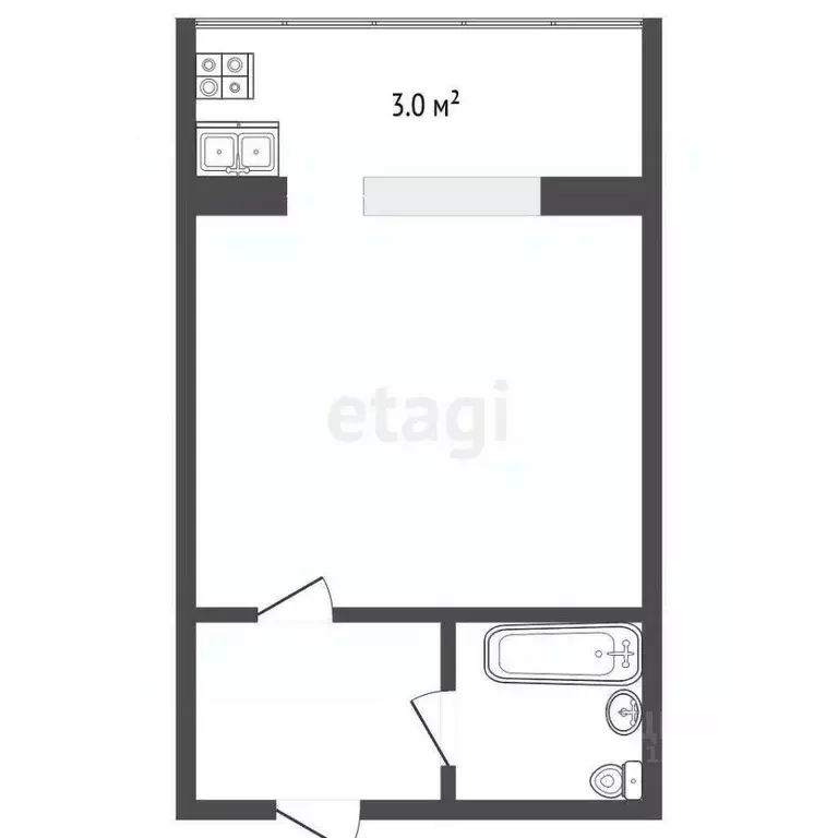 Студия Тюменская область, Тюмень Олимпийская ул., 22 (17.0 м) - Фото 0